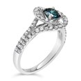 thumbnail image 3 of 14k White Gold 1 1/3 ct TDW Treated Blue Diamond Engagement Ring (Blue, SI2-I1), 3 of 8