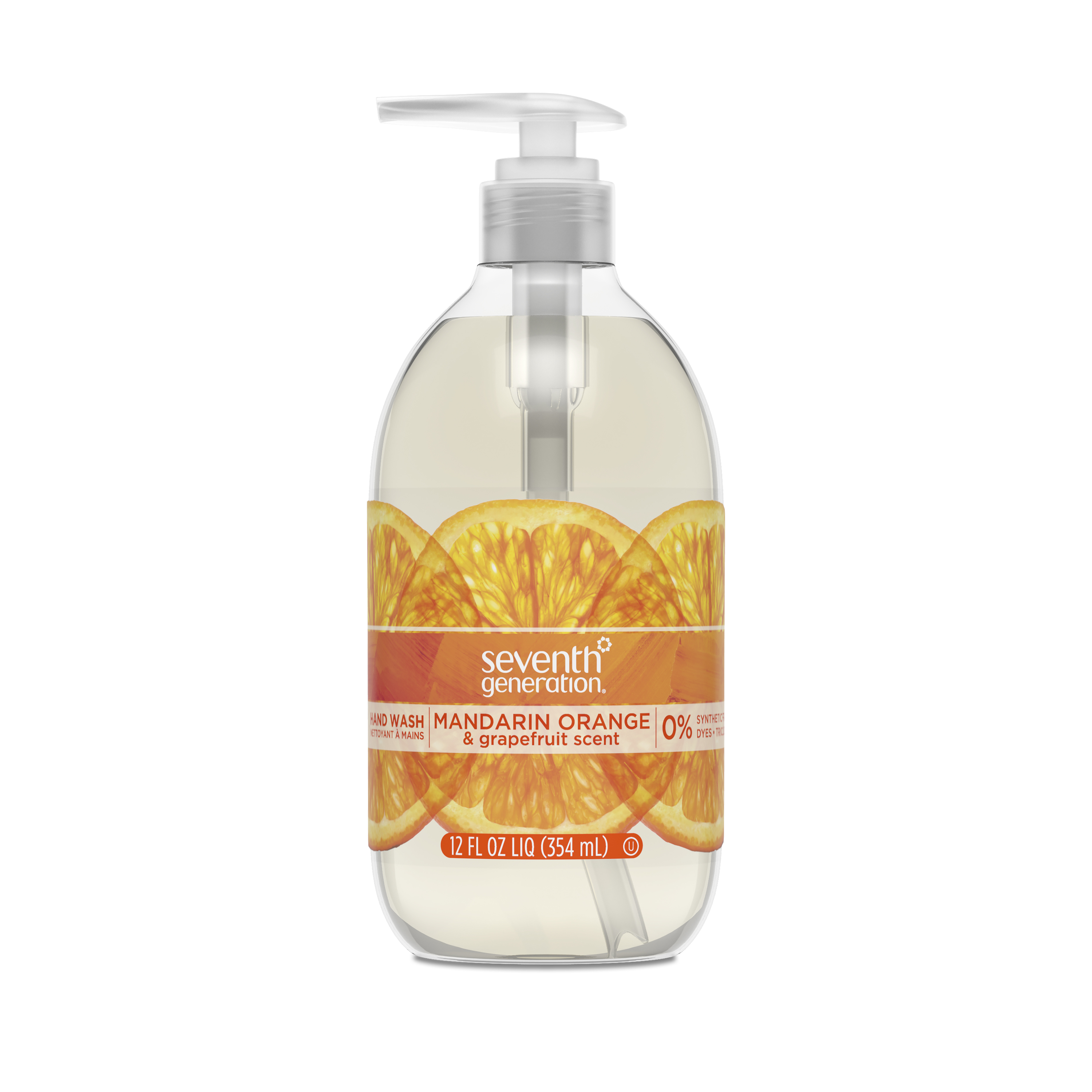 Seventh Generation Hand Wash Soap Mandarin Orange & Grapefruit 12 oz