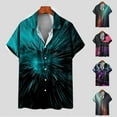 thumbnail image 6 of Aloohaidyvio Hawaiian Shirts for Men Big and Tall,Mens Shirt 3D Printed Hawaiian Short Sleeved Lapel Shirt Fashion Casual Beach Shirt Top, Shirts for Men Black S, 6 of 6