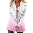 thumbnail image 2 of Puntoco-Chaqueta de talla grande para mujer, chaqueta con solapas de botones de felpa compuesta cálida de invierno, prendas de vestir, abrigo, liquidación de Navidad Puntoco Puntoco-4033, 2 of 5