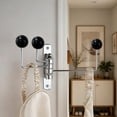 thumbnail image 4 of Lenkho Decorative Swivel Metal Wall Hook, Foldable Coat Rack Hook, Multi‑Purpose Wall‑Mount Hanger for Clothes, Hats, Bags, Ideal for Bathroom, Kitchen & Bedroom Storage, 4 of 6