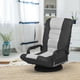 thumbnail image 2 of Costway Silla de gaming plegable de suelo, silla regulable en 6 posiciones con base giratoria a 360°, respaldo alto, reposabrazos cómodos, tejido de red, estructura resistente en hierro, 2 of 5