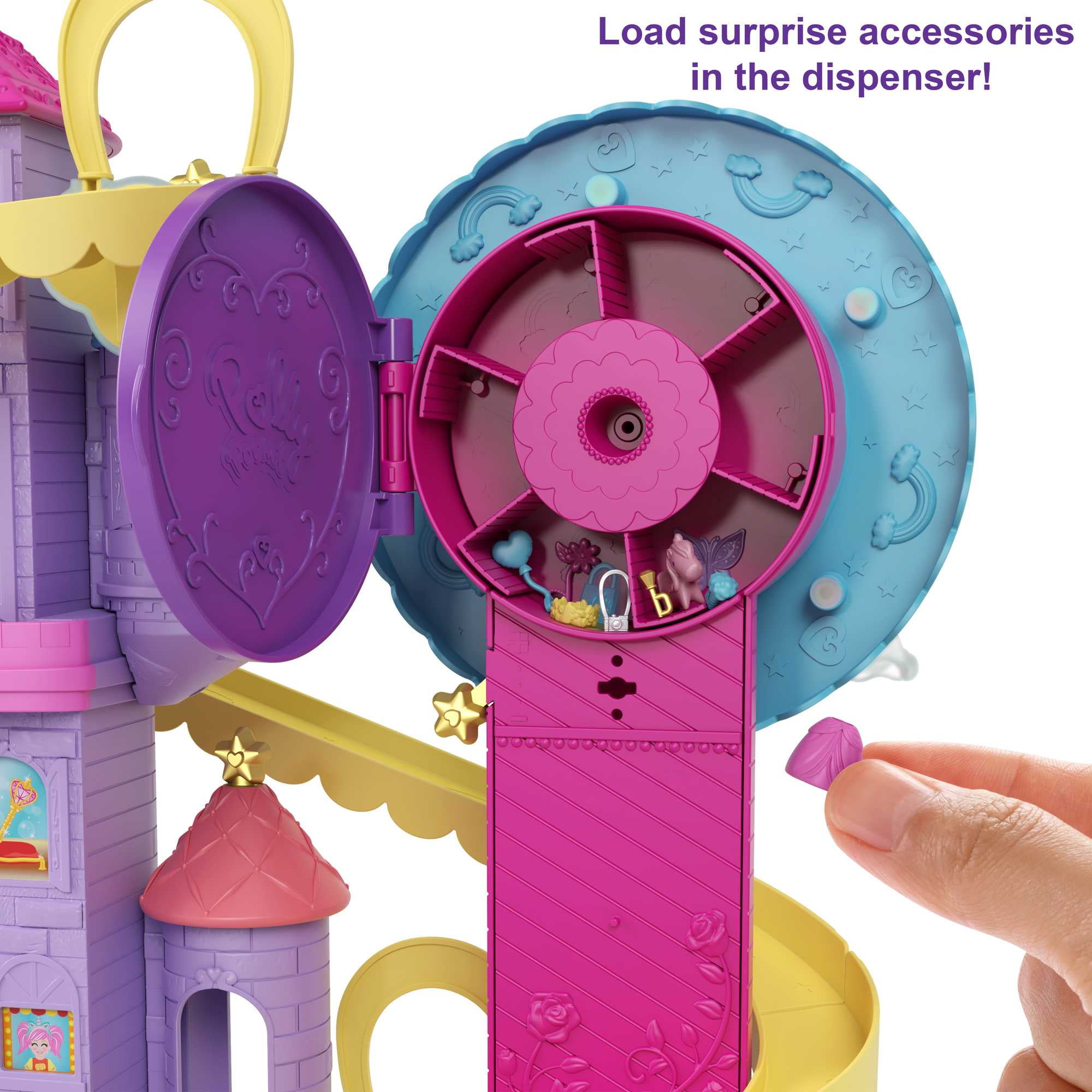 Polly Pocket Theme Park heart Shape Back Playset