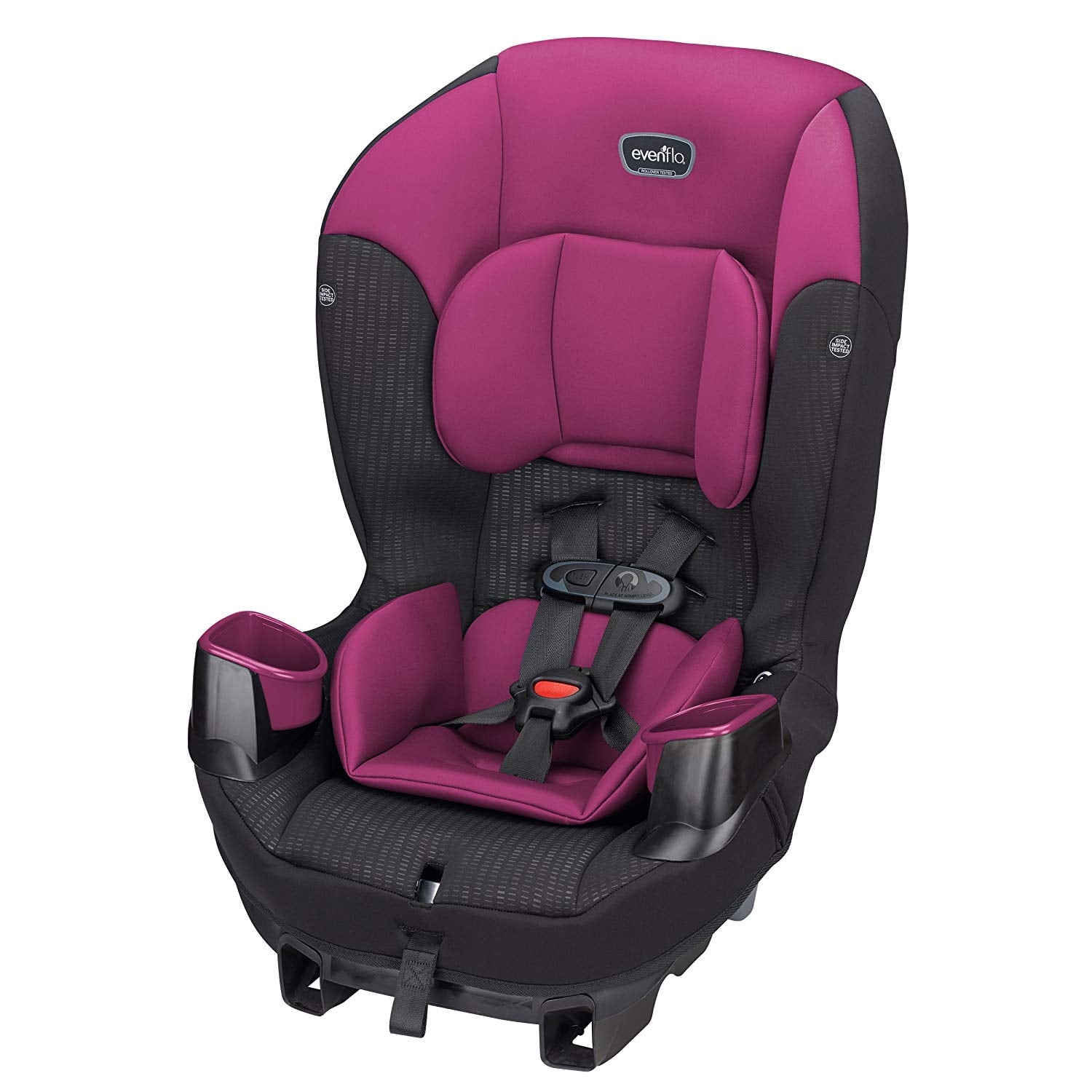 Evenflo Sonus 65 2in1 Convertible Infant Baby Toddler Car Seat, Berry