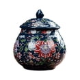 thumbnail image 3 of Baoblaze Ceramic Ginger Jar with Lid, Chinese Temple Jar, Decorative Vase for Home Decor, Blue, 3 of 8