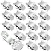 25 Pcs Shoe Clips Blank Stainless Steel Shoe Clamps Shoe Buckles for DIY Shoe Supplies