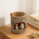 thumbnail image 4 of Figura decorativa de tocón de árbol para maceta, bonita maceta para mesa de interior y exterior. Erizo, 4 of 8