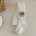 thumbnail image 4 of Posijego Little Girl Tights Floral Knit Warm Stockings Winter Warm Toddler Tights for Cold Weather 2-12 Years, 4 of 7