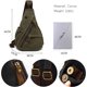 thumbnail image 5 of (Verde) Bolso de pecho retro Mochila para hombre Mochila para mujer Bolso bandolera de lona Bolso cruzado para negocios Universidad Escuela Ciclismo Camping Viajes, 5 of 5
