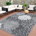 thumbnail image 4 of Ileading Outdoor Rugs for Patios Clearance 6'x9' Waterproof Patio Mat Plastic Straw Rug Reversible RV Camping Tent Rug Outside Area Rug for RV, Patios,Deck, Beach,Balcony, Camping, 4 of 12