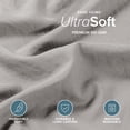 thumbnail image 3 of Bare Home Washed Duvet Cover Set - Ultra-Soft - Premium 1800 Collection - 3 Piece - Full, Frost Gray, 3 of 9