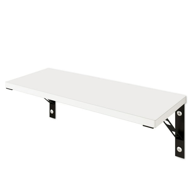 Way Basics EcoFriendly 23" Thin Wall Shelf With Bracket, White Lifetime Guarantee Walmart