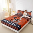 thumbnail image 4 of jejeloiu Rugby Game Sport Bed Sheets,Boys Ball Game King Sheets For Teens 4pcs, 4 of 7