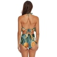 thumbnail image 4 of Ckdifva Oranges and Leaves Flowers Womens High Waisted Bikini Set Two Piece Swimsuit Bathing Suits, 4 of 5