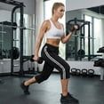 thumbnail image 4 of Women's Capri Yoga Pants Loose Soft High Waist Drawstring Workout Sweatpants Causal Lounge Pants Flared Leggings with Pockets for Summer, 4 of 8