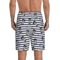 thumbnail image 2 of Mens Pajama Pants - Dachshund Puppy Anchors Stripe Sleep Shorts Mens Pajama Shorts, Comfy Pj Pants for Mens Lounge Shorts, 2 of 5