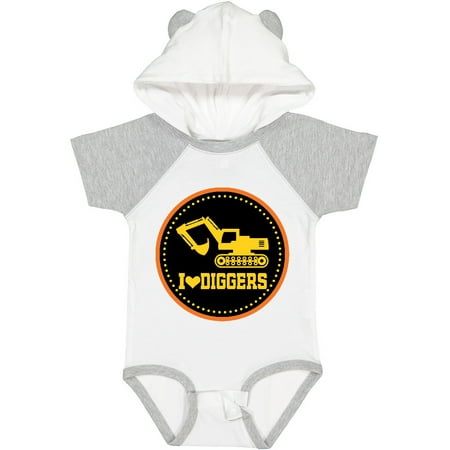 

Inktastic Digger Construction Truck Boys Gift Baby Boy Bodysuit
