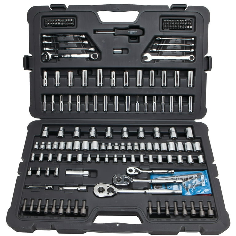 STANLEY セット売り STANLEY 201-Piece Ratchet Automotive Tool Set with Wrenches & SAE