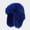 Dark blue, variant on Fluffy Trapper Hat for Women Winter Faux Fox Fur Windproof Warm Ear Flap Hat