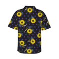 thumbnail image 3 of Goofa Sunflowers Hawaiian Shirt for Men, Unisex Summer Beach Casual Short Sleeve Button Down Shirts,Aloha Tropical Floral print shirt-X-Large, 3 of 9