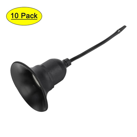 Uxcell 82x77mm E26/E27 110-220VAC 60W Screw Base Bulb Holder Waterproof Lamp Socket 10 Pack