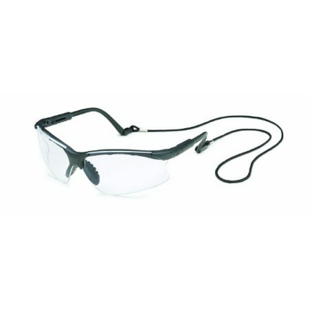 Gateway Safety 16GB80 Safety Glasses, Scorpion, Clear Lens, Black Frame, Adjustable Length Temples, Safety Retainer