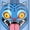 Blue Derpy, variant on Zak Designs 25oz Minecraft Durable Plastic Park Water Bottle with Straw, Easy Open Locking Spout Cover for Travel, and Built In Carry Handle