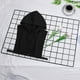 thumbnail image 4 of Cuello falso perfecl para mujer Sudadera con capucha Negro, 4 of 7