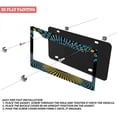 thumbnail image 3 of 1Pack License Plate Frames with Optical Illusion Pattern Includes Screws & Caps Full Accessories Included Size 6.3x12.2inch(16x31cm), 3 of 8