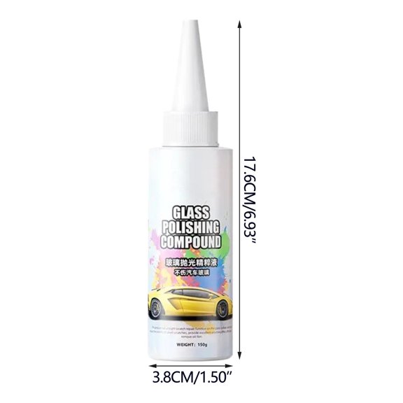Car Glass Cleaner, Oil Film Remover, Heavy-Duty 150ml Car Window Cleaning and Polishing Agent, Streak-Free Protective Coating for Automotive Detailing and Maintenance