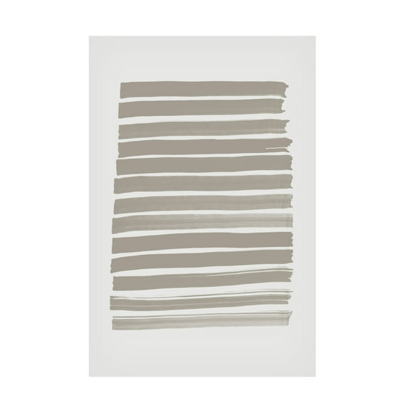 Trademark Fine Art Pictufy Studio Green Strokes Canvas Wall Art