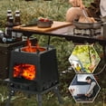 thumbnail image 5 of RYGRZJ Outdoor Stainless Steel Folding Heating Firewood Stove Camping Tent Stove BBQ E5, 5 of 5