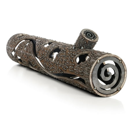 

Maxam 24 Inch Steel Fire Log - Decorative Interlocking Metal Firewood Absorbs and Radiates Heat for Gas and Propane Powered Outdoor Fireplace Pits
