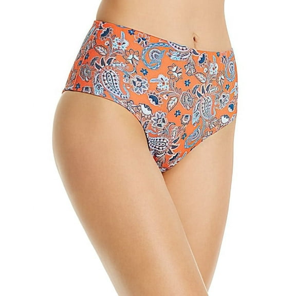 Verdelimon Angeles Floral Print Bikini Bottom, Red, M