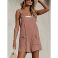 thumbnail image 6 of CUPSHE Women's Pinafore Romper Scoop Neck Sleeveless Overall Straight Leg Outfit with Front Patch Pockets Casual, 6 of 6