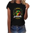 thumbnail image 2 of Binmer Ladies Independence Day Day Printed Round Neck Short Sleeve T-shirt Loose, 2 of 4