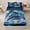Fish 02, variant on Manfei Watercolor Blue Dolphin Starry Sky Flower Sea Zipper Twin Comforter Sets with Fitted Sheet and 2 Pillowcases, Marine Life Print Zipper Bedding Set, Polka Dots Reversible, 4-Piece