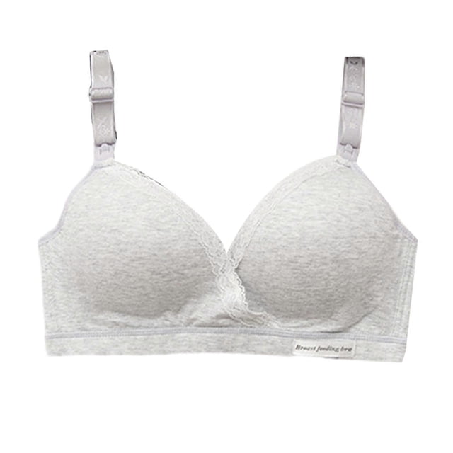 Comfortable Maternity Bra for Breastfeeding Non Steel Rings Nursing Lingerie Supportive Underwear for Pregnant Women Skin color