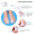 thumbnail image 5 of piezas Gel separador de dedos juanete férula Corrector dedo del pie Protector espaciador Hallux Valgus, 5 of 5