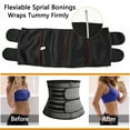 thumbnail image 4 of MISS MOLY Women's Waist Trainer Trimmer Hot Sweat Body Shaper Tummy Cincher Slimming Belt, 4 of 6