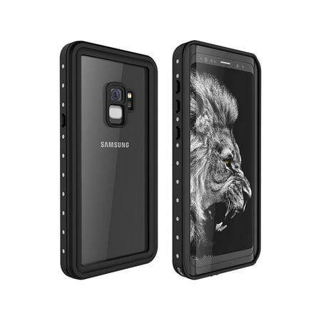 Galaxy S9 Waterproof Case Waterproof Shockproof Dustproof Dirtproof Full Body Case Built in Screen Protector with Touch ID for Samsung Galaxy S9 5.8 inch