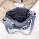 thumbnail image 4 of Bolso grande de nylon para hombros | Bolso Espacial de Invierno Acolchado | Plumón ligero y resistente a desgarros | Espacioso 13"x7,87"x7,08" | 1pc | Compras multipropósito, viajes, trabajo, 4 of 6