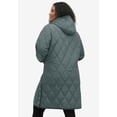 thumbnail image 2 of Ellos Women's Long Quilted Hooded Jacket, 2 of 4