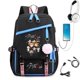 thumbnail image 3 of Mochila USB, mochila escolar, mochila de estilo coreano, bolso de estudiante para hombres y mujeres, mochila de viaje informal, 3 of 6
