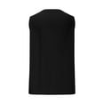 thumbnail image 5 of Otntypg Womens Sleeveless Tank Tops Casual Summer Tie Front Crewneck Solid Color Pleated Shirts Summer Loose Fit Flowy Tunic Tops Black XXL, 5 of 6
