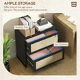thumbnail image 4 of Vinsetto Filing Cabinet for Letters, A4, Legal Size Papers, Black, 4 of 10