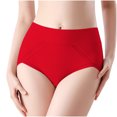 thumbnail image 2 of Kmdttou Panties for Women's Ladies Comfortable Solid Color Large Size Abdominal Panties Hight Waiste Underpants (Available in Plus Size), 2 of 7