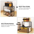 thumbnail image 3 of KAKOWELY Storage Rack Kitchen Study Cabinet Organizer Rack Countertop Shelf Holder,11.81"X11.02"X5.91", 3 of 5