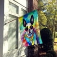 thumbnail image 2 of Boston Terrier Hippie Dawg House Flag, 2 of 7