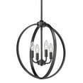 thumbnail image 1 of Golden Lighting 3167-4P BLK Colson 4 Light Pendant in Matte Black, 1 of 3